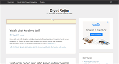 Desktop Screenshot of diyetrejim.com